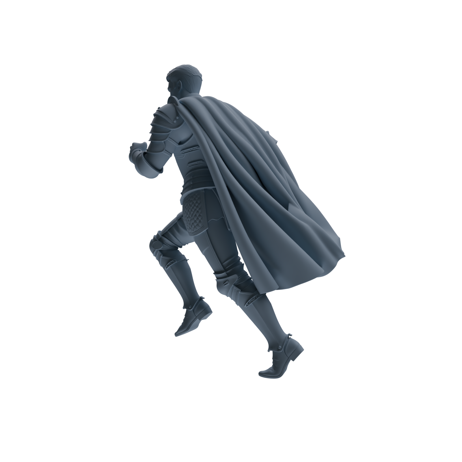 MRY-SFW SSTR082 Miniatures Soldier Model Kit Medieval Knight Without Helmet Four-Person Training Group