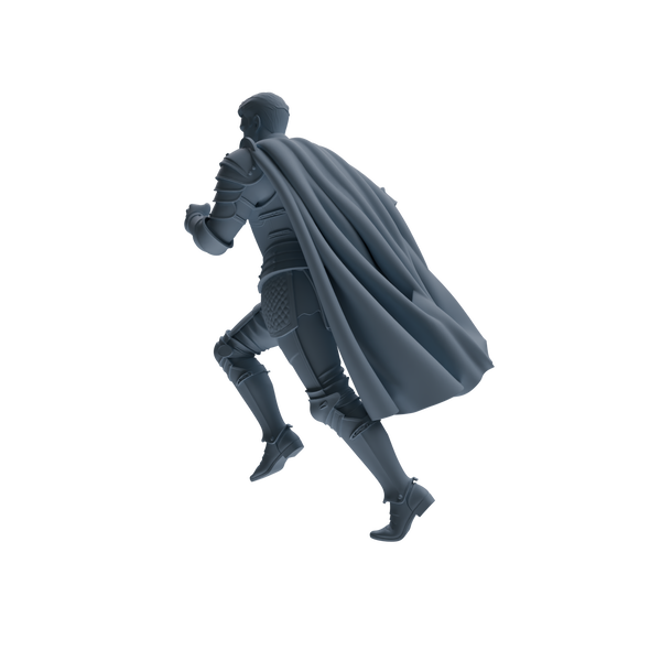 MRY-SFW SSTR082 Miniatures Soldier Model Kit Medieval Knight Without Helmet Four-Person Training Group