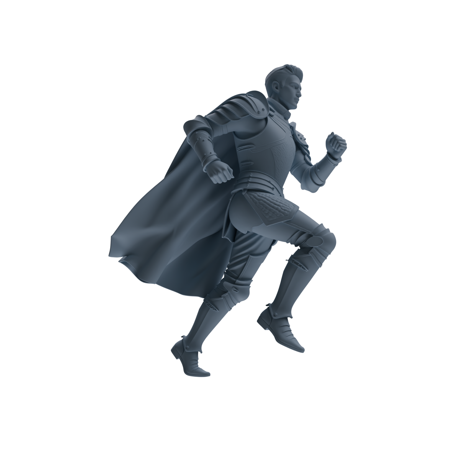 MRY-SFW SSTR082 Miniatures Soldier Model Kit Medieval Knight Without Helmet Four-Person Training Group