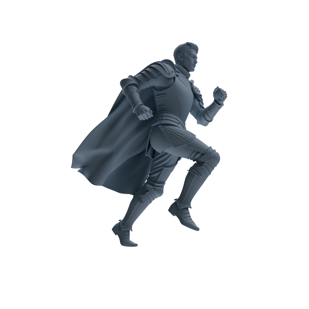 MRY-SFW SSTR082 Miniatures Soldier Model Kit Medieval Knight Without Helmet Four-Person Training Group