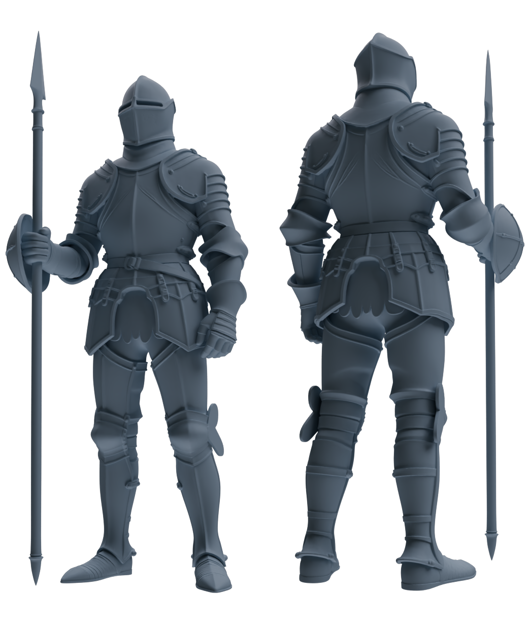 MRY-SFW SSTR093 Miniatures Soldier Model Kit Medieval Knight Six-Person Diplomatic Group