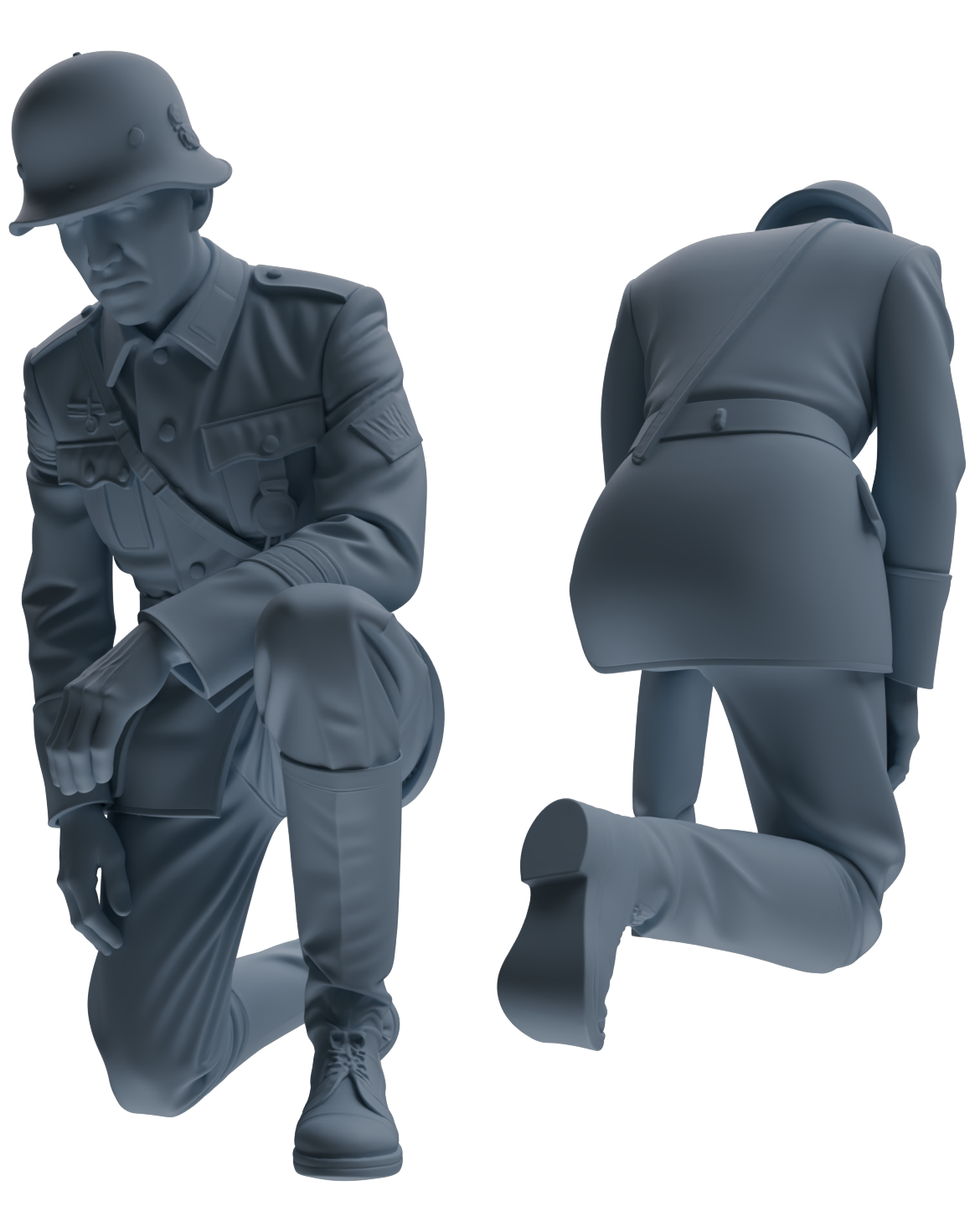 MRY-SFW SSTR001  Miniatures Soldier Model Kit WWII German Army Six-Person Officer Reprimand Group