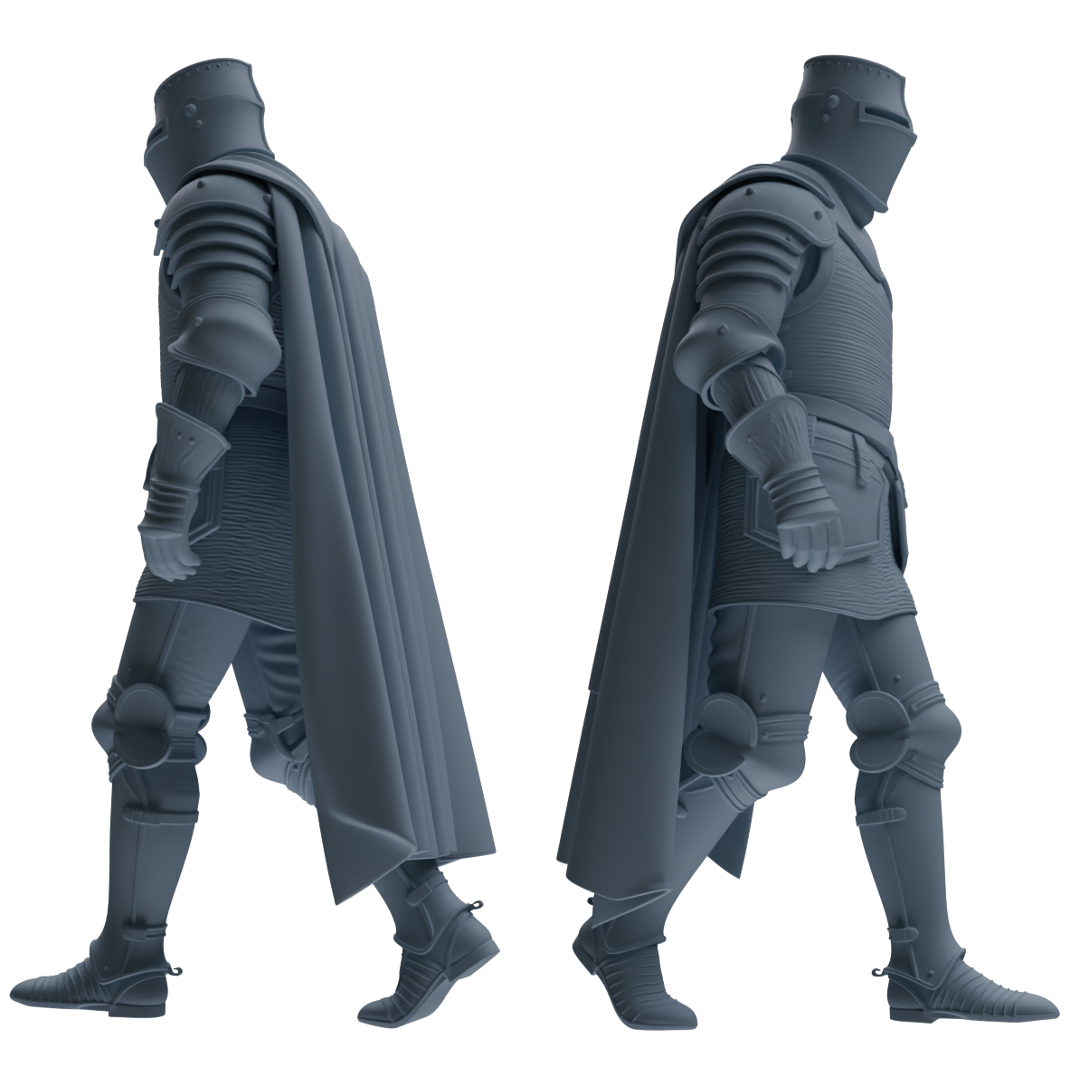 MRY-SFW SSTR096 Miniatures Soldier Model Kit Medieval Knight Six-Person Patrol Group