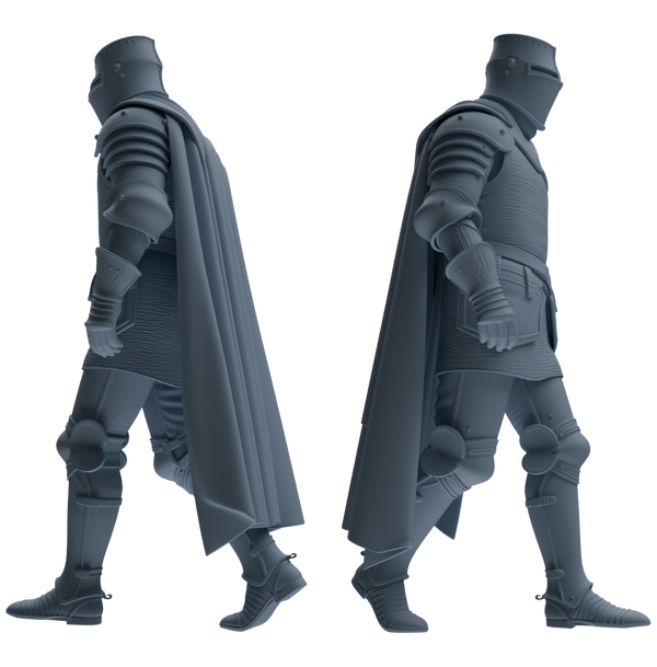 MRY-SFW SSTR096 Miniatures Soldier Model Kit Medieval Knight Six-Person Patrol Group