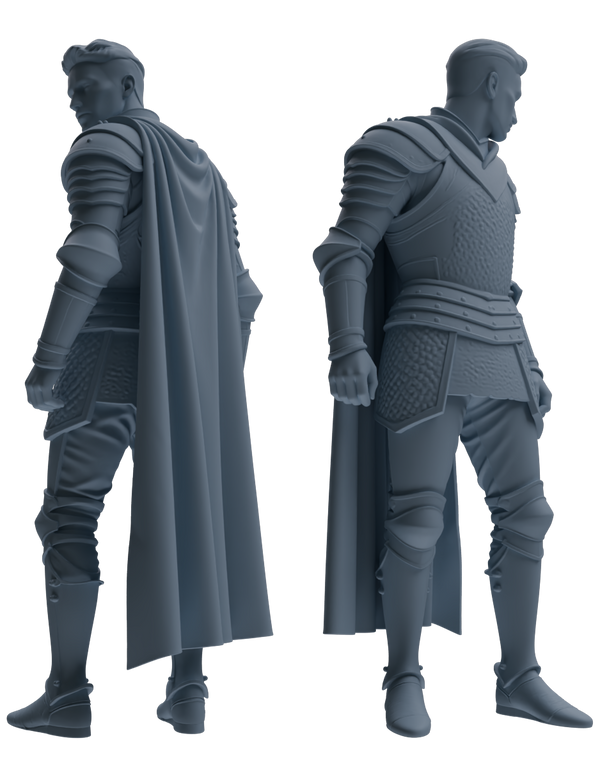MRY-SFW SSTR080 Miniatures Soldier Model Kit Medieval Knight Without Helmet Six-Person Daily Routine 3