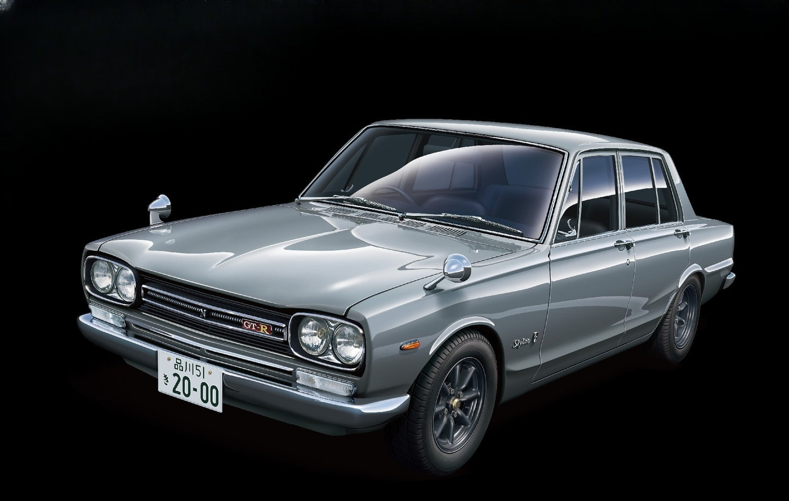 FUJIMI 04715 ID3 Skyline 2000 GT-R PGC10 4Door 1969 1/24 Scale Plastic Model Kit