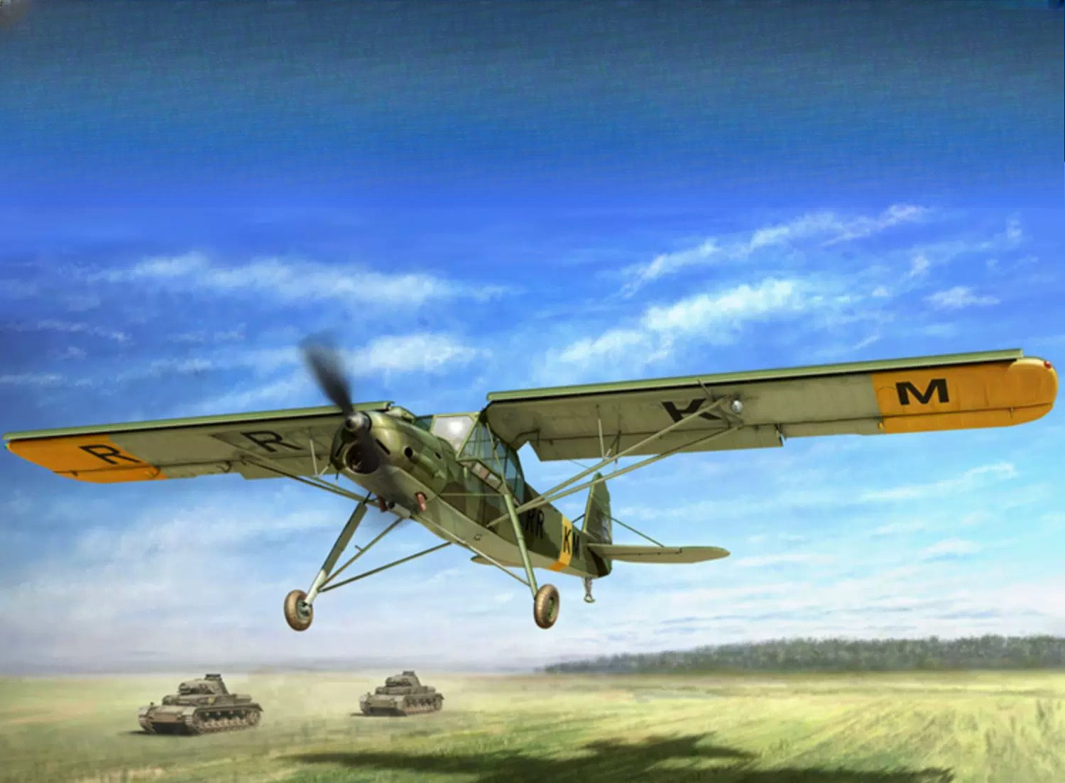 Trumpeter HOBBY BOSS 1/35 German Fi-156 "White Stork" reconnaissance aircraft 80180