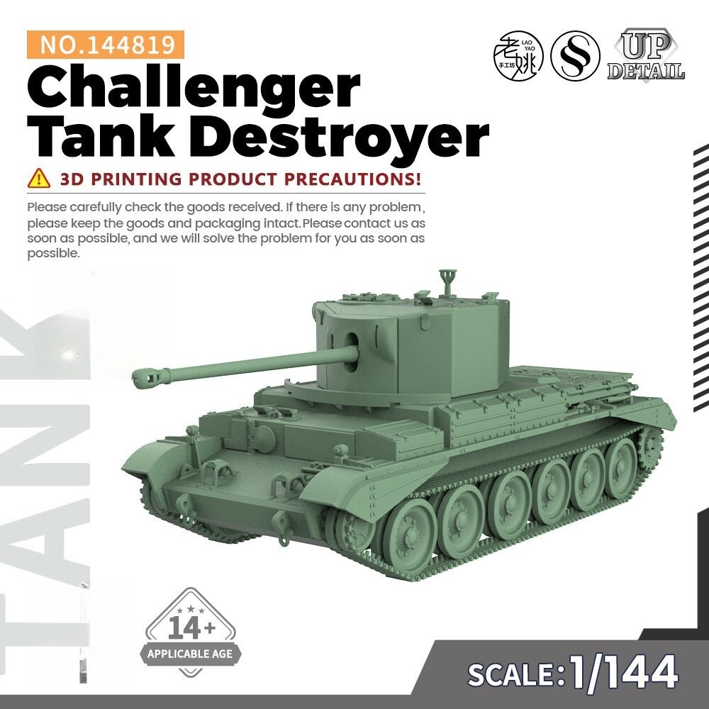 SSMODEL SS144819 1/144 Military Model Kit Challenger Tank Destroyer