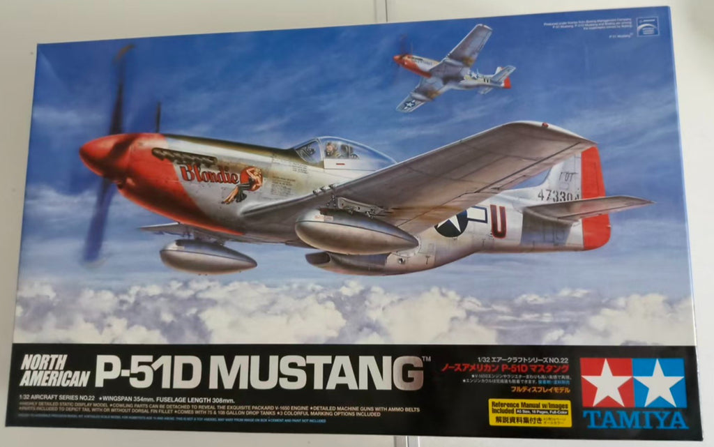 TAMIYA 60322 P-51D Mustang Hobby Model Kit 1/32