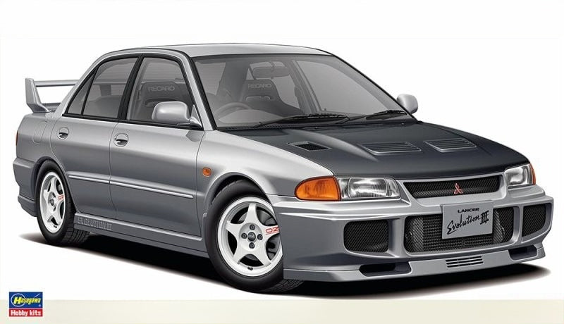 Hasegawa 20782 1/24 Model Kit Mitsubishi Lancer Evolution III (Low Down) Evo 3
