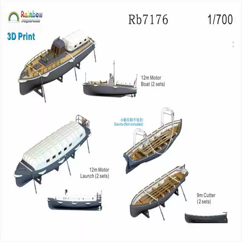Rainbow Model Rb7176 1/700 3D Printing Model — scale model kit