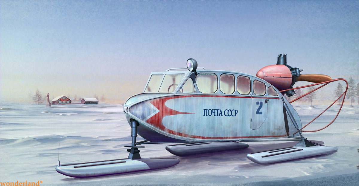 Trumpeter 02355 1:35 scale Soviet NKL-6 Aerosan model kit — scale model kit