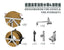 SSMODEL G350022 350 scale German Navy Fire Hose & Hydrant