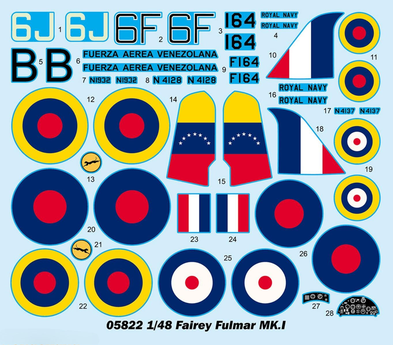 Trumpeter 05822 1/48 Fairey Fulmar MK.I Model Kit Secondary image