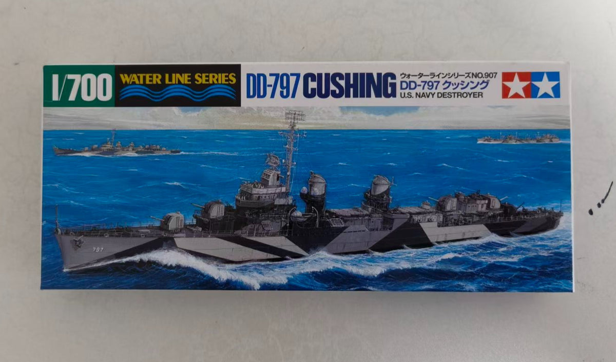 Tamiya 31907 1/700 Model Kit U.S Navy USS Fletcher-Class Destroyer DD797 Cushing