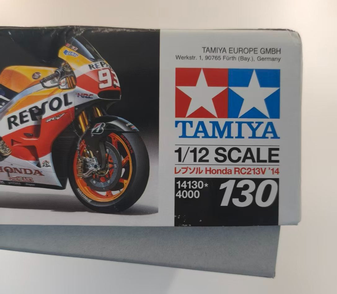 Tamiya 14130 1/12 Scale Model Kit Repsol Honda RC213V '14 GP Champion Marquez