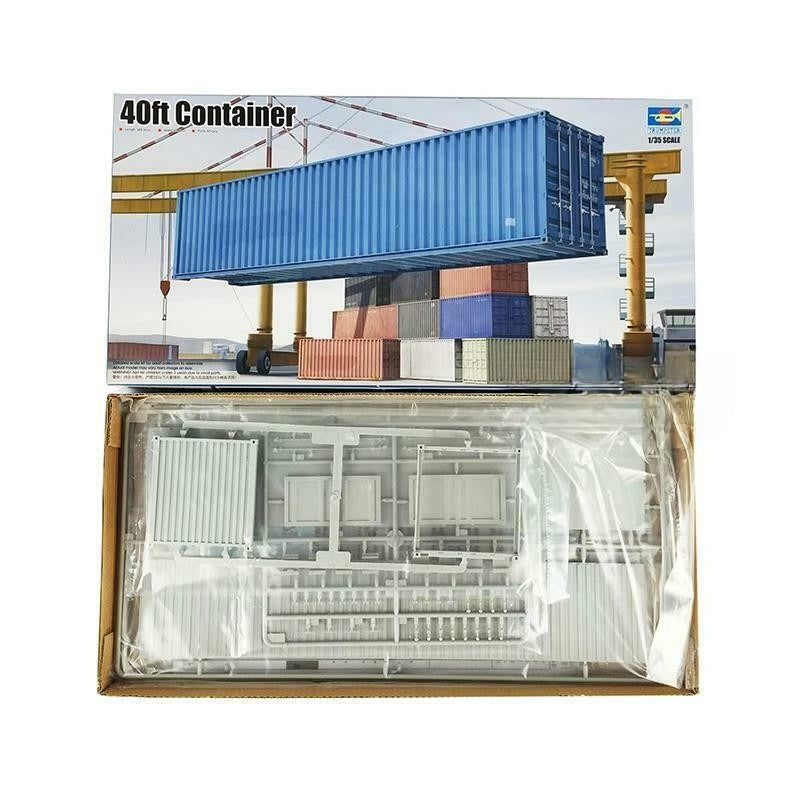 Trumpeter 01030 1/35 Scale 40 Feet Container Packing Box Plastic Model Armor Kit — detail view 3