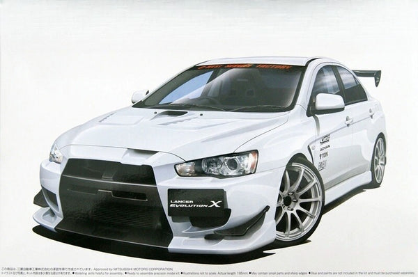 Aoshima AO-06929 1/24 Car Kit C-West Mitsubishi Lancer Evolution 10 EVO X