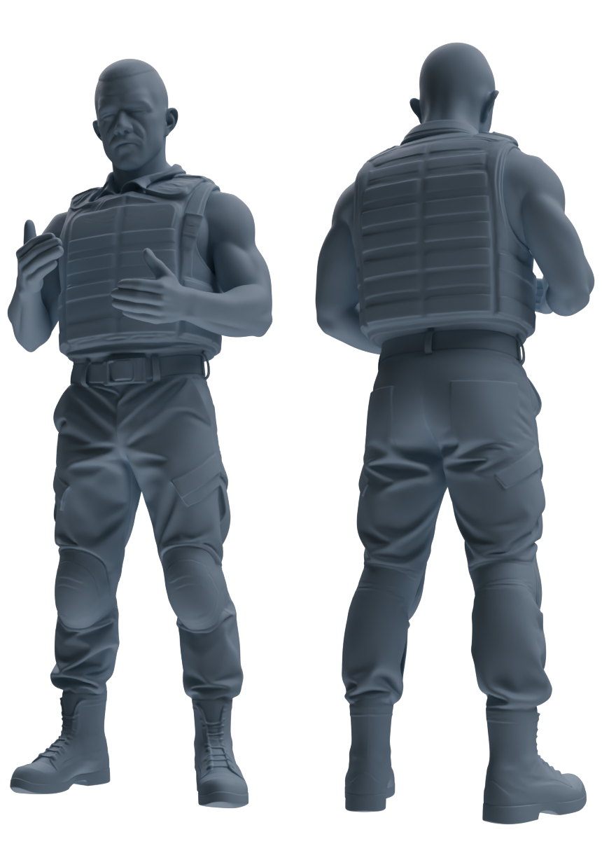MRY-SFW SSTR034 Miniatures Soldier Model Kit 1993 Mogadishu Black Hawk Helicopter Soldier Discussion Six-Person Group