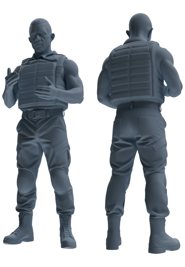 MRY-SFW SSTR034 Miniatures Soldier Model Kit 1993 Mogadishu Black Hawk Helicopter Soldier Discussion Six-Person Group