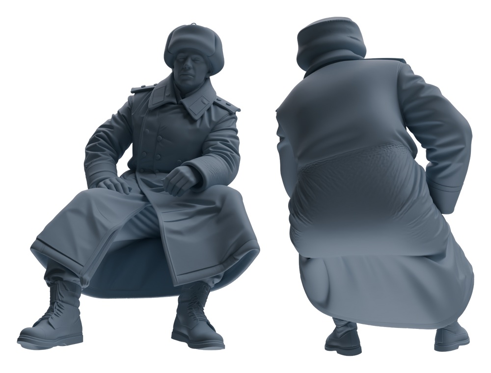 Detail view of MRY-SFW LYGR642 WWII Soviet Four-Person Leisure Model
