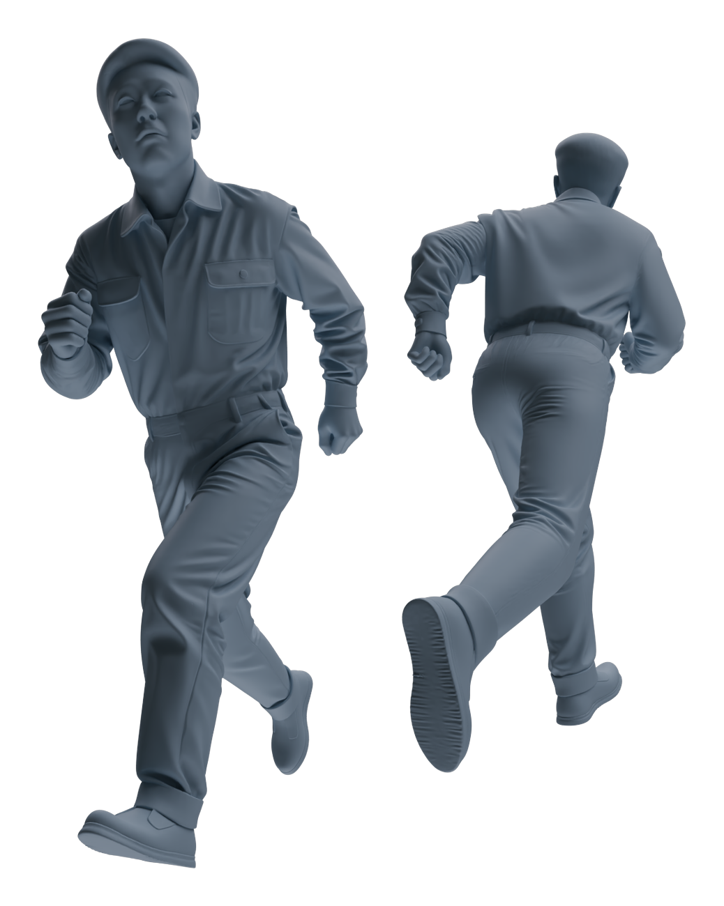 Detail view of MRY-SFW LYGR658 China 1983 Strike Hard Campaign Six-Person Daily Routine Model