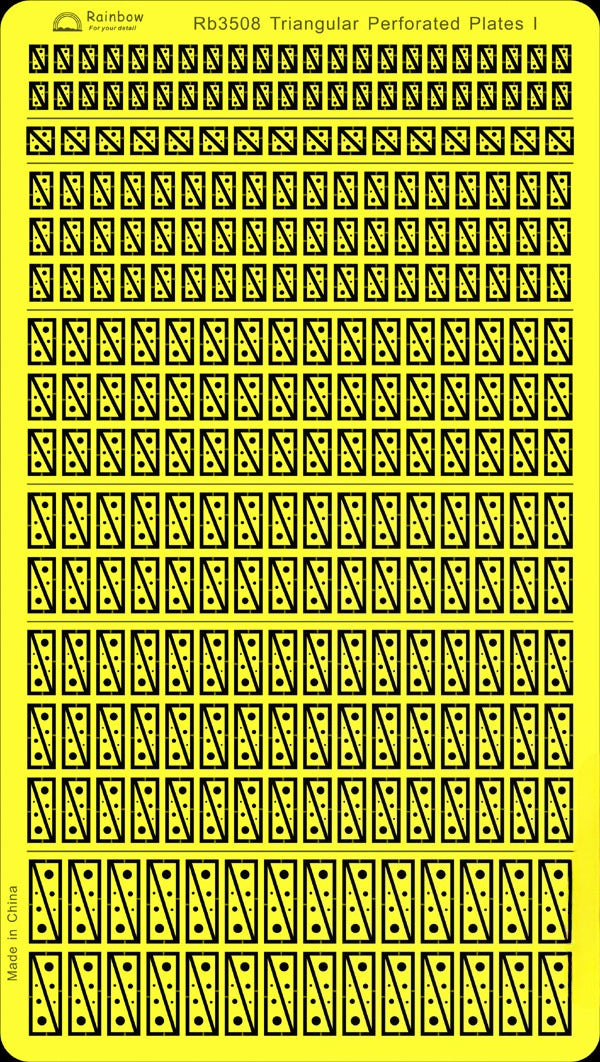 Rainbow PE 1/350 Tri-perforated plate I RB3508 — scale model kit
