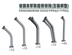 SSMODEL G350044  350 scale German Navy microphone five types