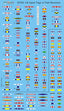 Rainbow 1/700 IJN Signal Flags of Fleet Movement RB7063