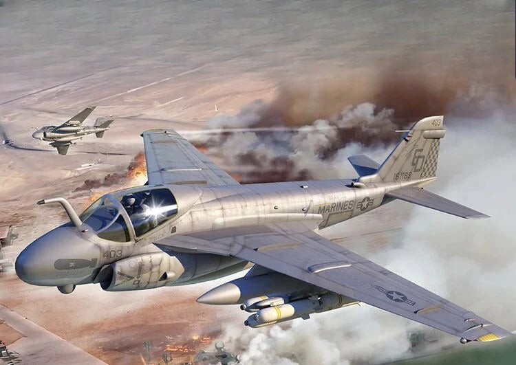 Trumpeter 01642 1/72 A-6E TRAM Intruder Aircraft Model Kit — scale model kit