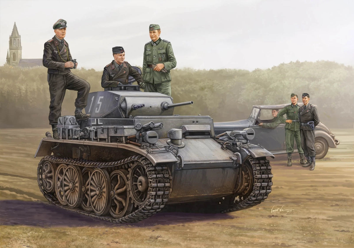 1/35 Scale 82431 German PzKpfw I Ausf C (VK 601) Tank Kit Armored Car Hobby Boss Main image