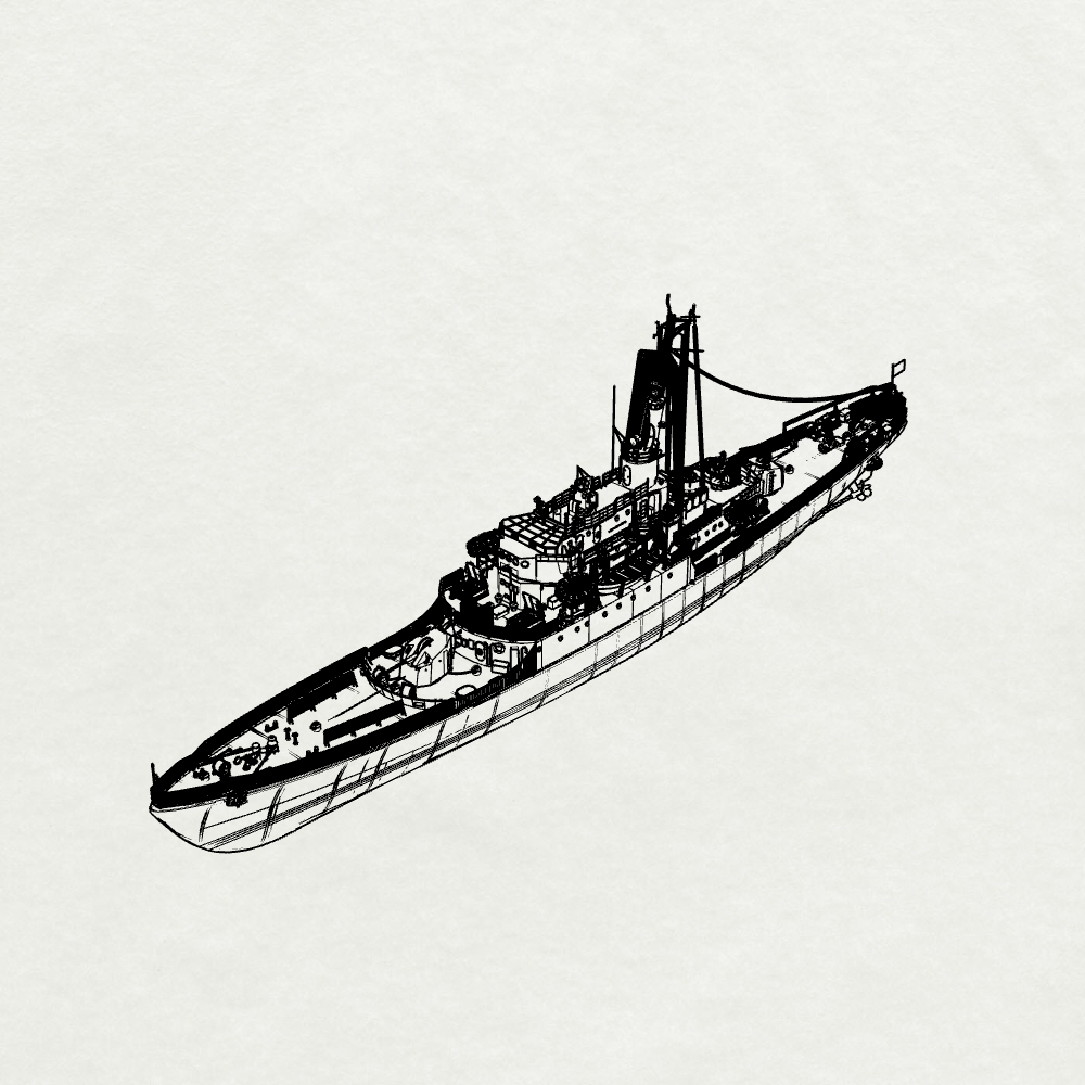 SSMODEL 622S  Military Model Kit Italy Frigates Albatros-Class, Albatros F543 Full Hull