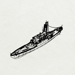 SSMODEL 622  Military Model Kit Italy Frigates Albatros-Class, Albatros F543 Water Line