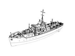 RHWS015S Isles-Cllass, HMS Liscomb Full Hull