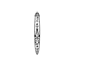 RHWS006 Military Model Kit Water Line HMS Vanguard Class Battleship