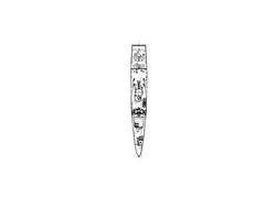 RHWS001 Soviet Project 204 Small Anti-Submarine Ship Poti Class(Bottomless Version)