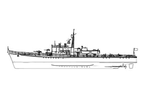RHWS013S Type K-8 No.13, Kusentei Late Modification Full Hull