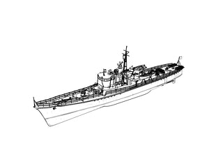 RHWS013S Type K-8 No.13, Kusentei Late Modification Full Hull