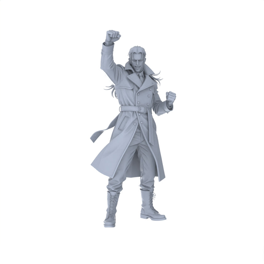 Detail view of MRY-SFW LYGR085 medieval priest demon mage elf vampire celebration movement magic theme war chess resin white model fantasy theme theme war chess miniature soldier scene character figure hand painted Model