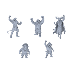 MRY-SFW LYGR093 Medieval knight celebration pose2 resin white model miniature soldier scene character figure hand painted 3D Printed Resin Model Kit by SSMODEL
