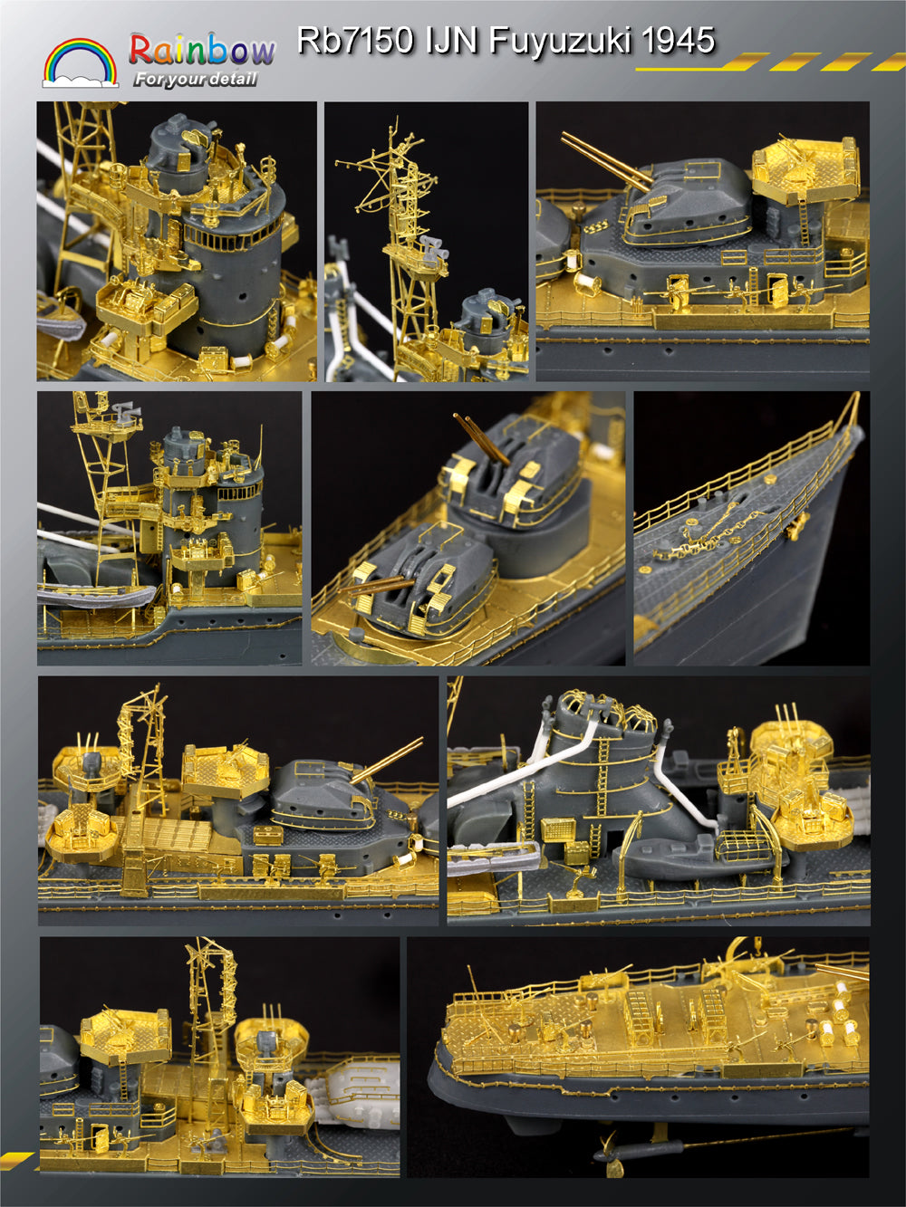 Rainbow RB7150 1/700Detail Up IJN Destroyer Fuyuzuki 1945 (Resin ship kit)