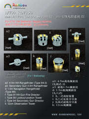 Rainbow RB7153 1/700Detail Up new-IJN Fire Control System III [3DP+PE]