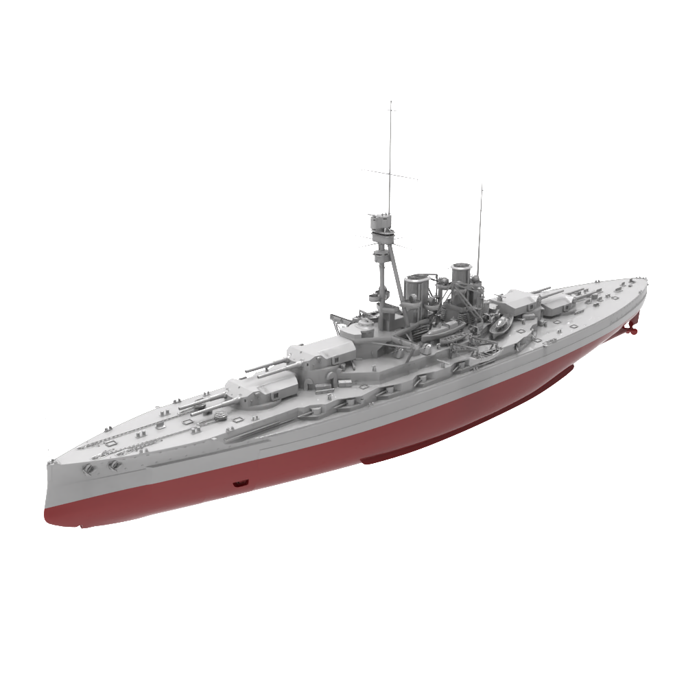 RHWS042S   Military Model Kit Full Hull Germany SMS Sachsen