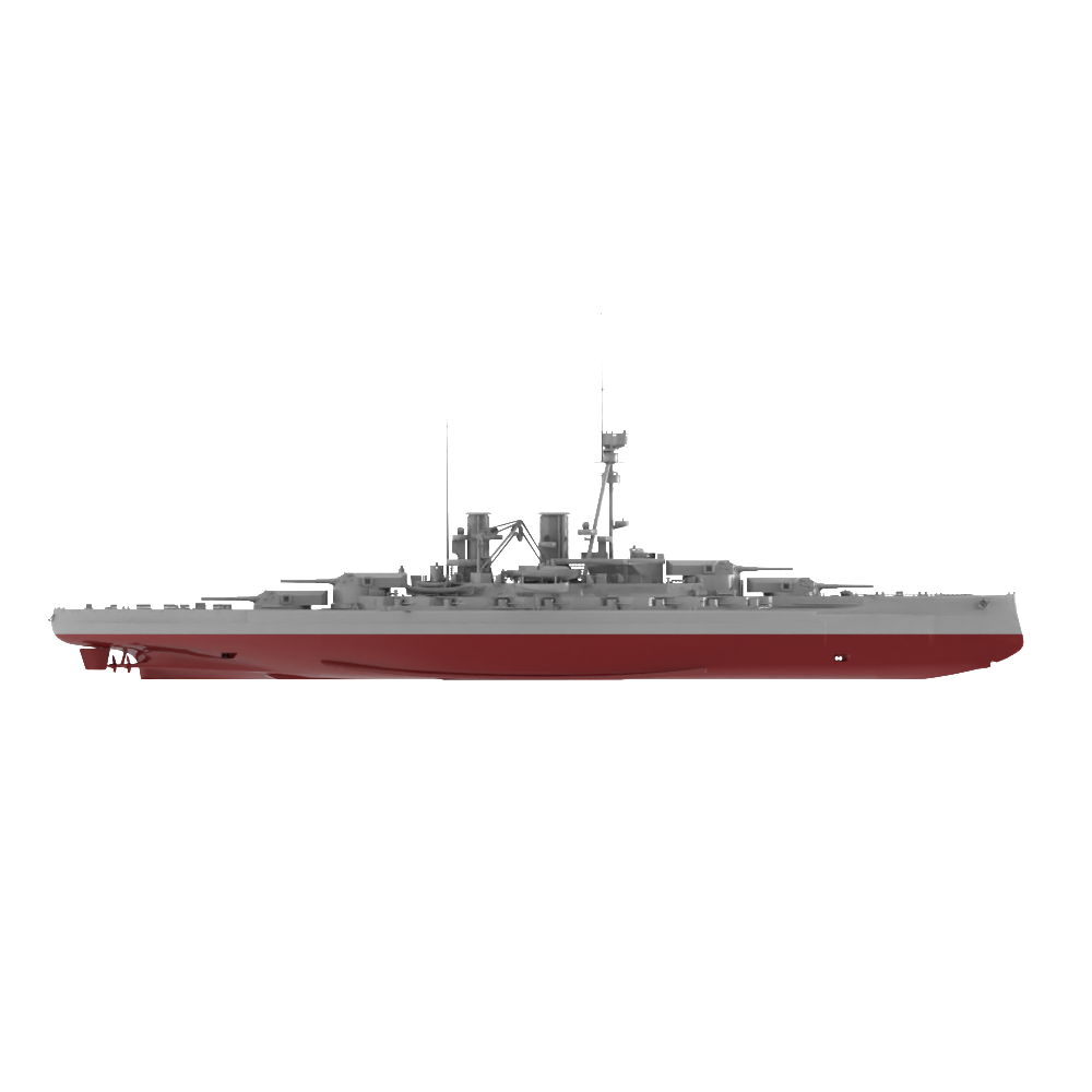 RHWS042S   Military Model Kit Full Hull Germany SMS Sachsen
