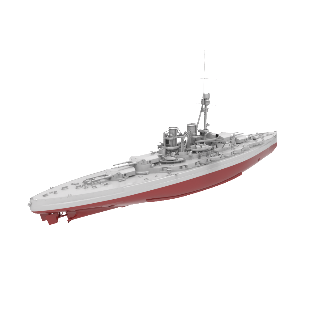 RHWS042S   Military Model Kit Full Hull Germany SMS Sachsen