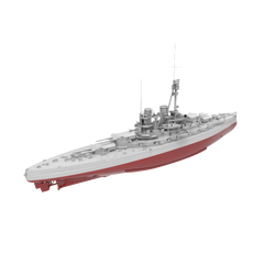 RHWS042S   Military Model Kit Full Hull Germany SMS Sachsen