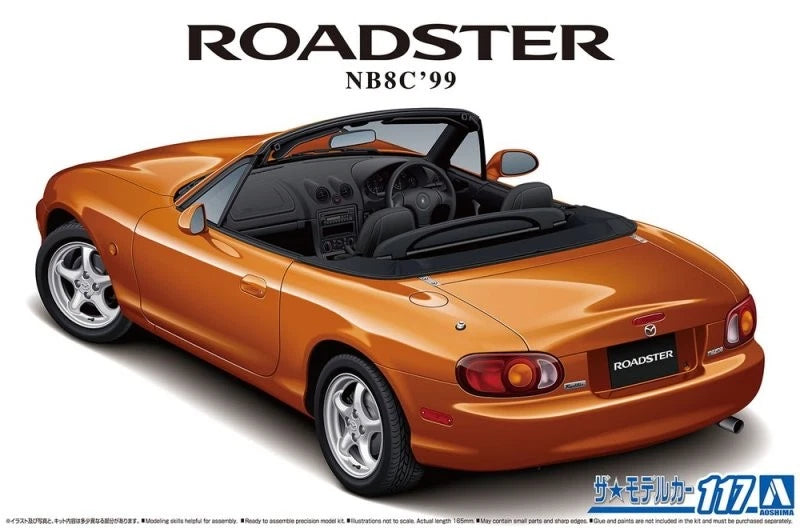 Aoshima AO-20468 1/24The Model Car(117)Kit Mazda MX-5 Miata Roadster RS NB8C '99