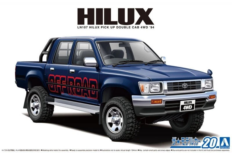 Aoshima AO-06217 1/24 Toyota LN107 HILUX Hatchback 4WD '94 Pickup Truck