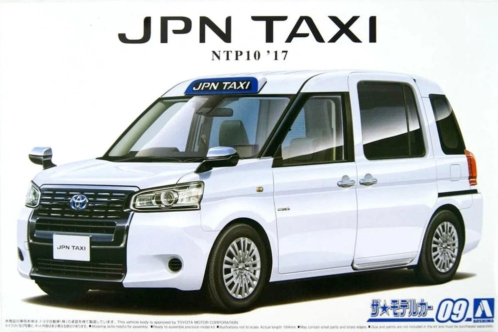 Aoshima AO-05712 1/24 Toyota NTP10 JPN Taxi Super White II Plastic Model Kit — detail view 2
