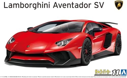 Aoshima AO-20283 The Supercar No.11 2015 Lamborghini Aventador SV 1/24 Plastic